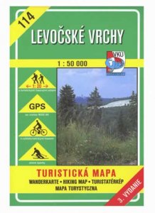 turistická mapa VKÚ TM 114 - Levočské vrchy        