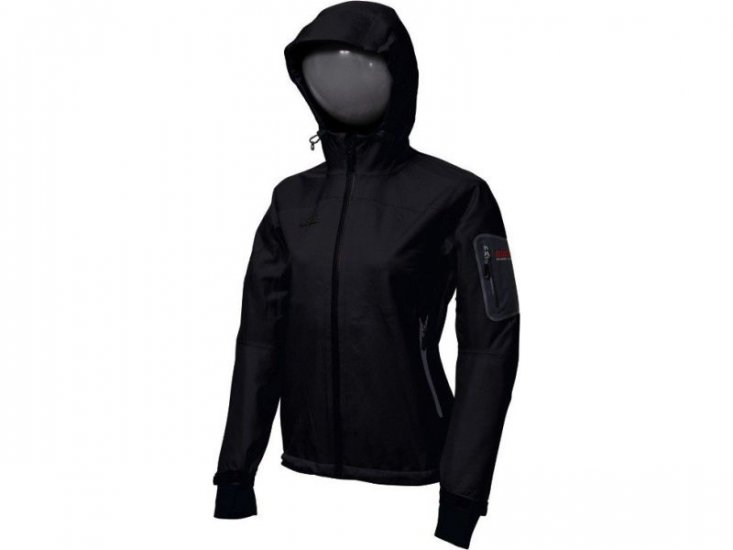 dámska softshellová bunda Pinquin Hoody black/grey - Kliknutím na obrázok zatvorte -