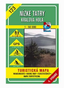 turistická mapa VKÚ TM 123 - Nízke Tatry, Kráľova hoľa        